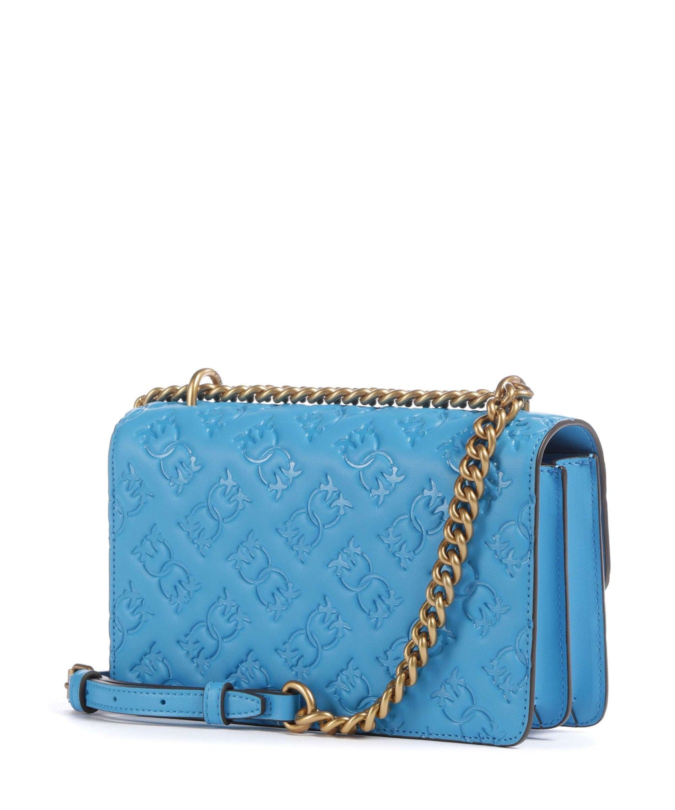 Pinko Love One Mini Shoulder bag azzurro dresda/antique gold