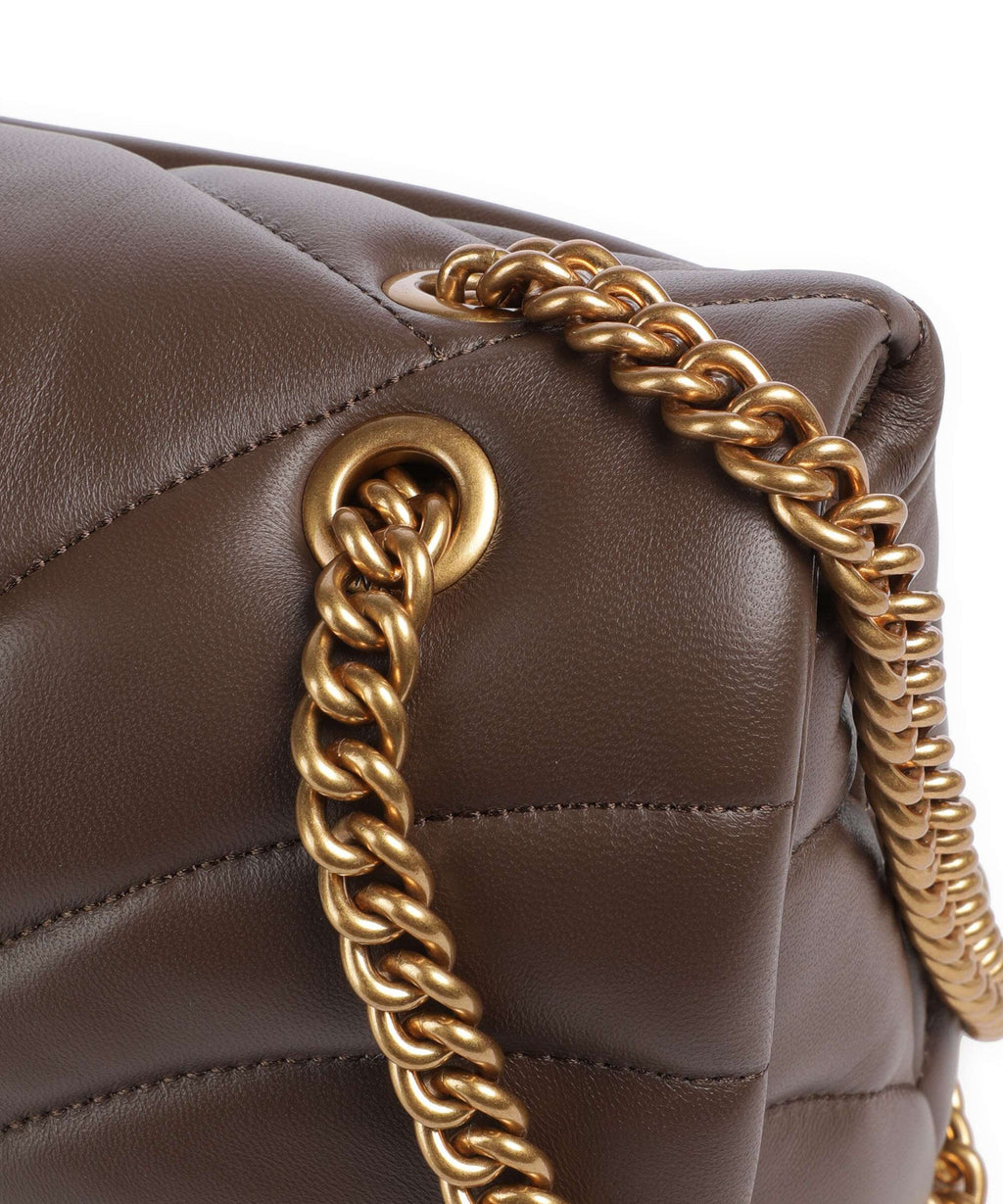 Pinko Love Puff Classic Shoulder bag marrone castano/antique gold