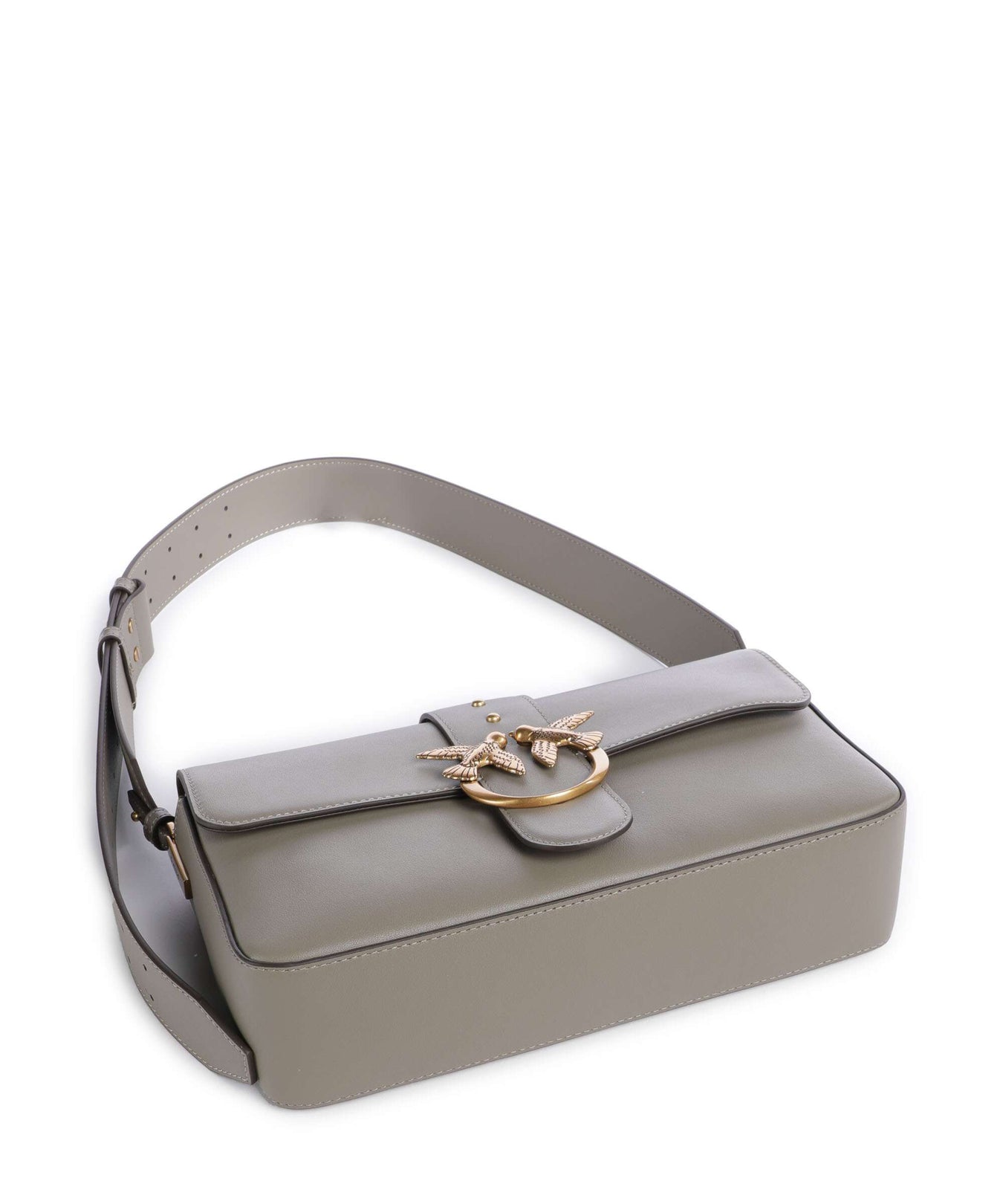 Pinko Love One Classic Slouchy Shoulder bag noce/antique gold