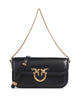 Pinko Love Box Baguette Schoudertas nero/antique gold