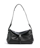Pinko Saddle Schoudertas nero limousine/matt silver
