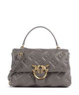 Pinko Love Lady Puff Classic Handtas grigio asfalto/antique gold