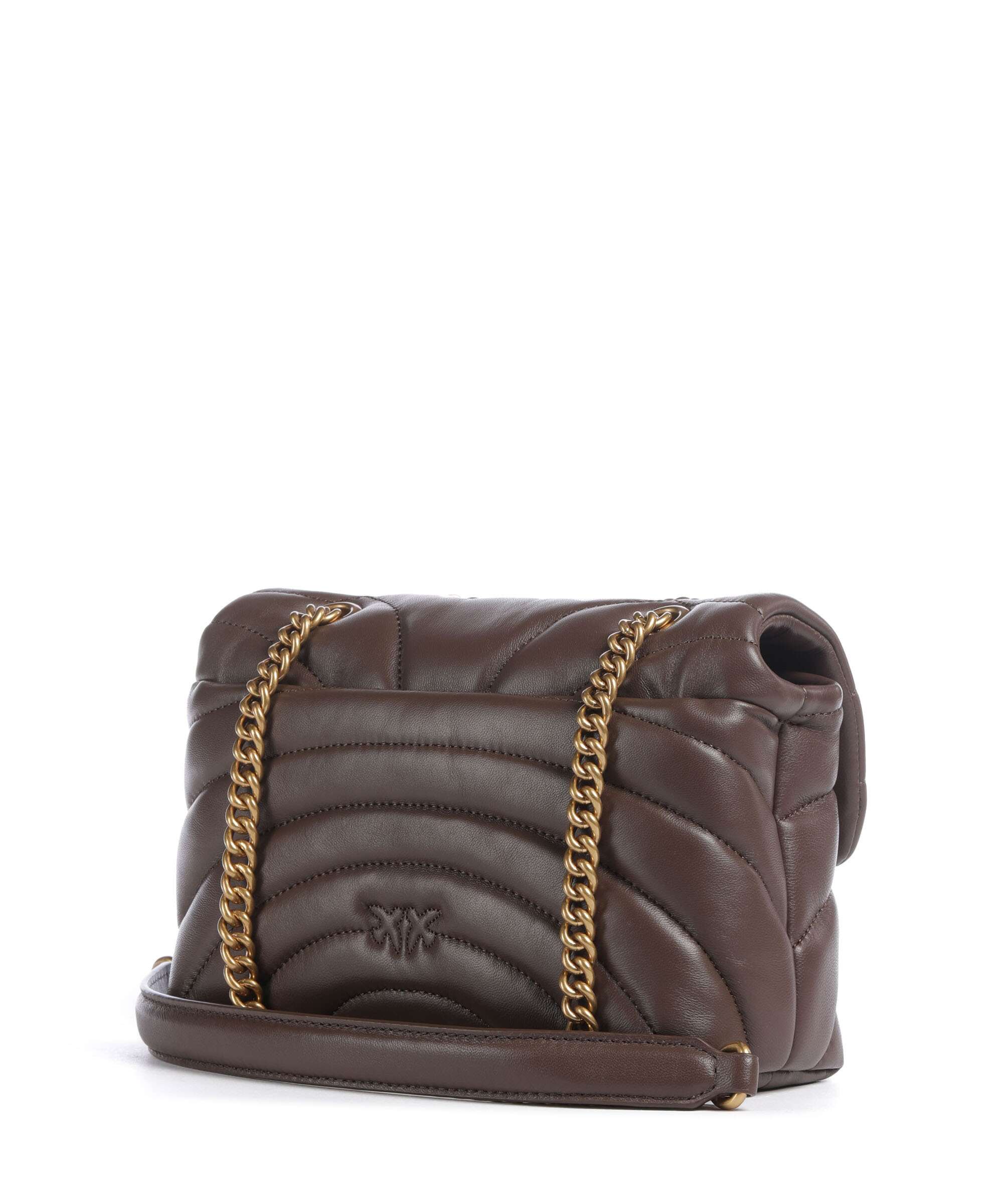 Pinko Love Puff Mini Shoulder bag marrone castano/antique gold