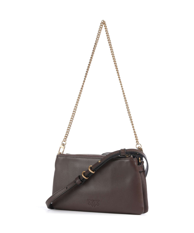 Pinko Double Mini Shoulder bag marrone castano/antique gold