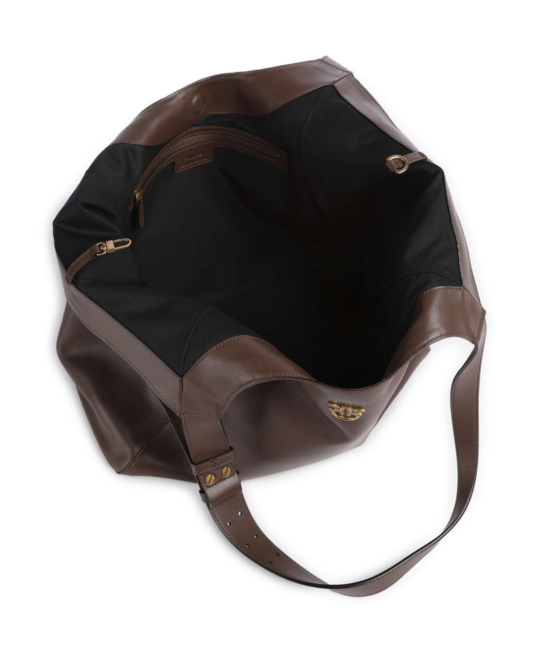 Pinko Tote bag marrone castano/antique gold
