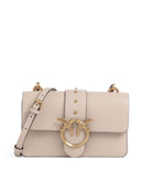 Pinko Love One Mini Crossbody tas beige/grigio fumo/antique gold