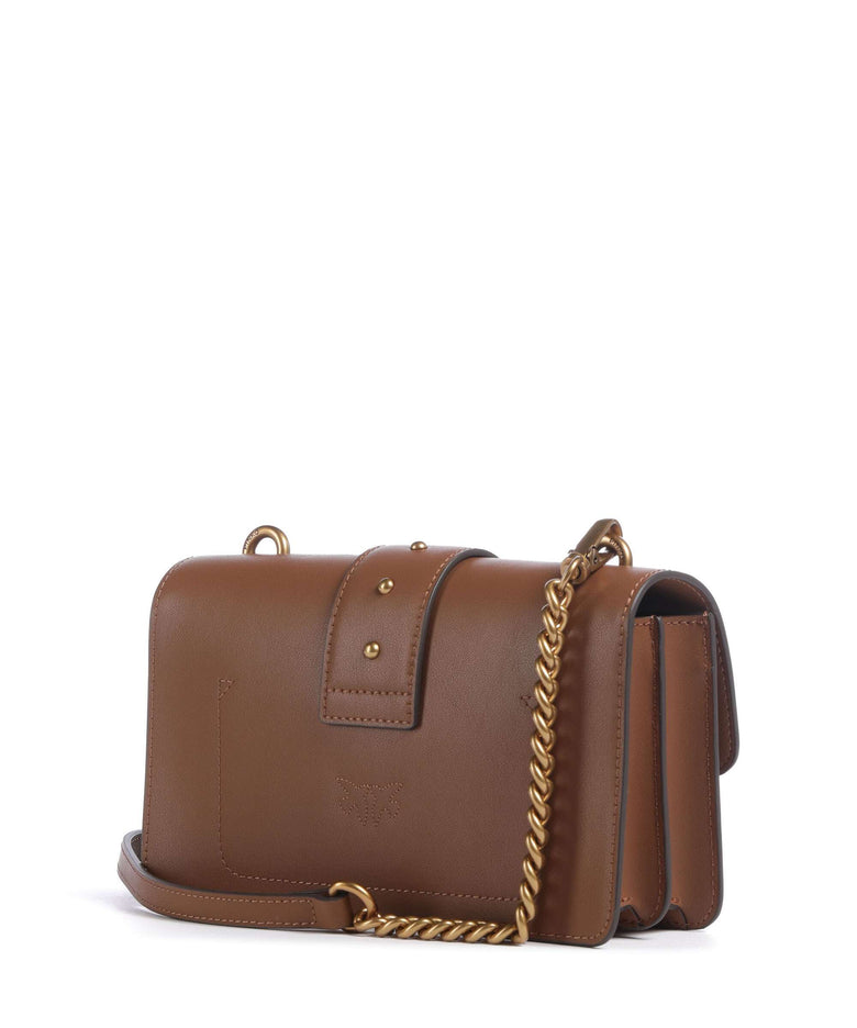 Pinko Love One Mini Crossbody bag marrone/leone/antique gold