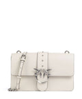 Pinko Love One Classic Crossbody bag bianco seta/old silver
