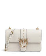 Pinko Love One Classic Crossbody tas bianco seta/antique gold