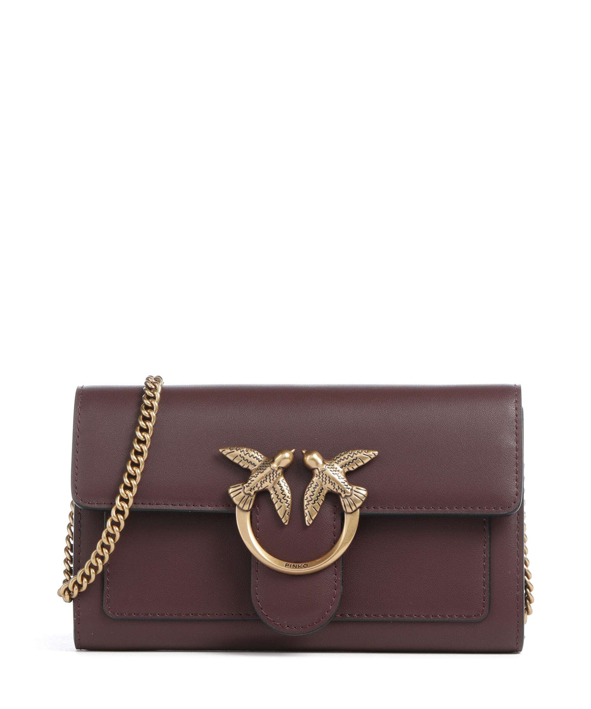 Pinko Love One Wallet cioccolato amaro/antique gold