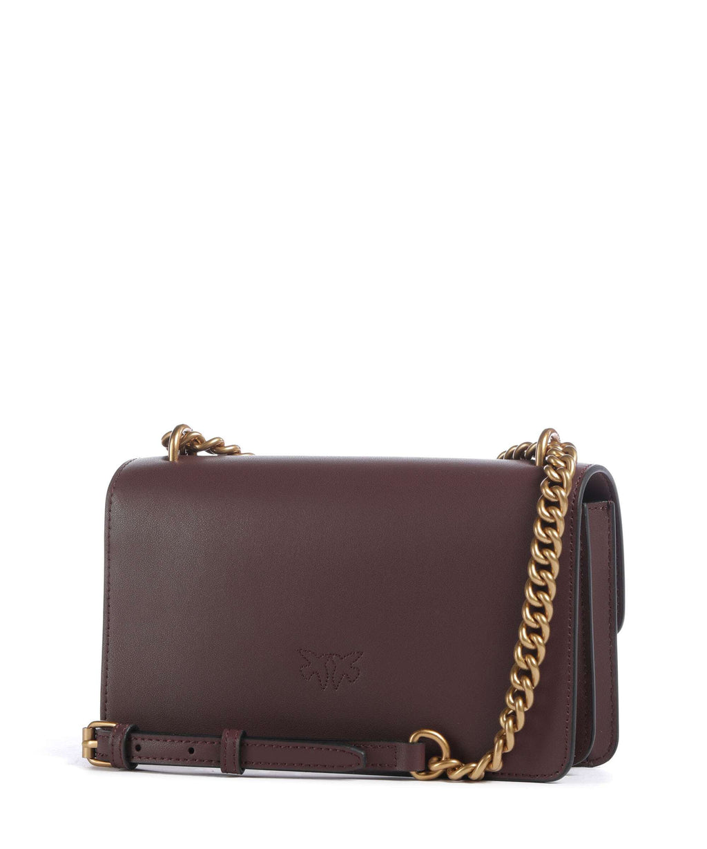 Pinko Love One Mini Shoulder bag cioccolato amaro/antique gold