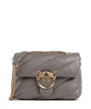 Pinko Love Puff Mini Schoudertas grigio asfalto/antique gold