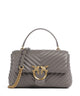 Pinko Love Lady Puff Classic Handtas grigio asfalto/antique gold