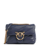 Pinko Love Puff Mini Schoudertas blu indaco ombroso/antique gold