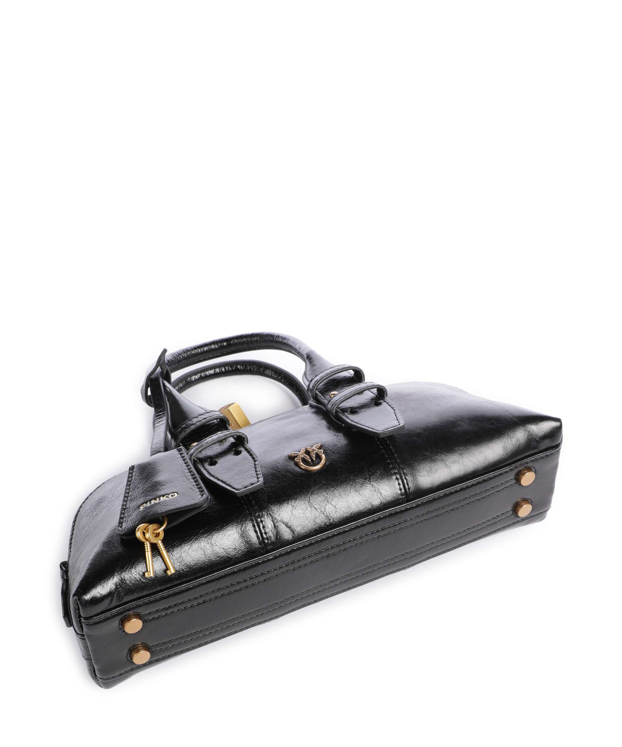 Pinko Bowling Baguette Handbag nero/antique gold