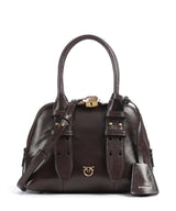 Pinko Bowling Mini Handtas rosso mogano/antique gold