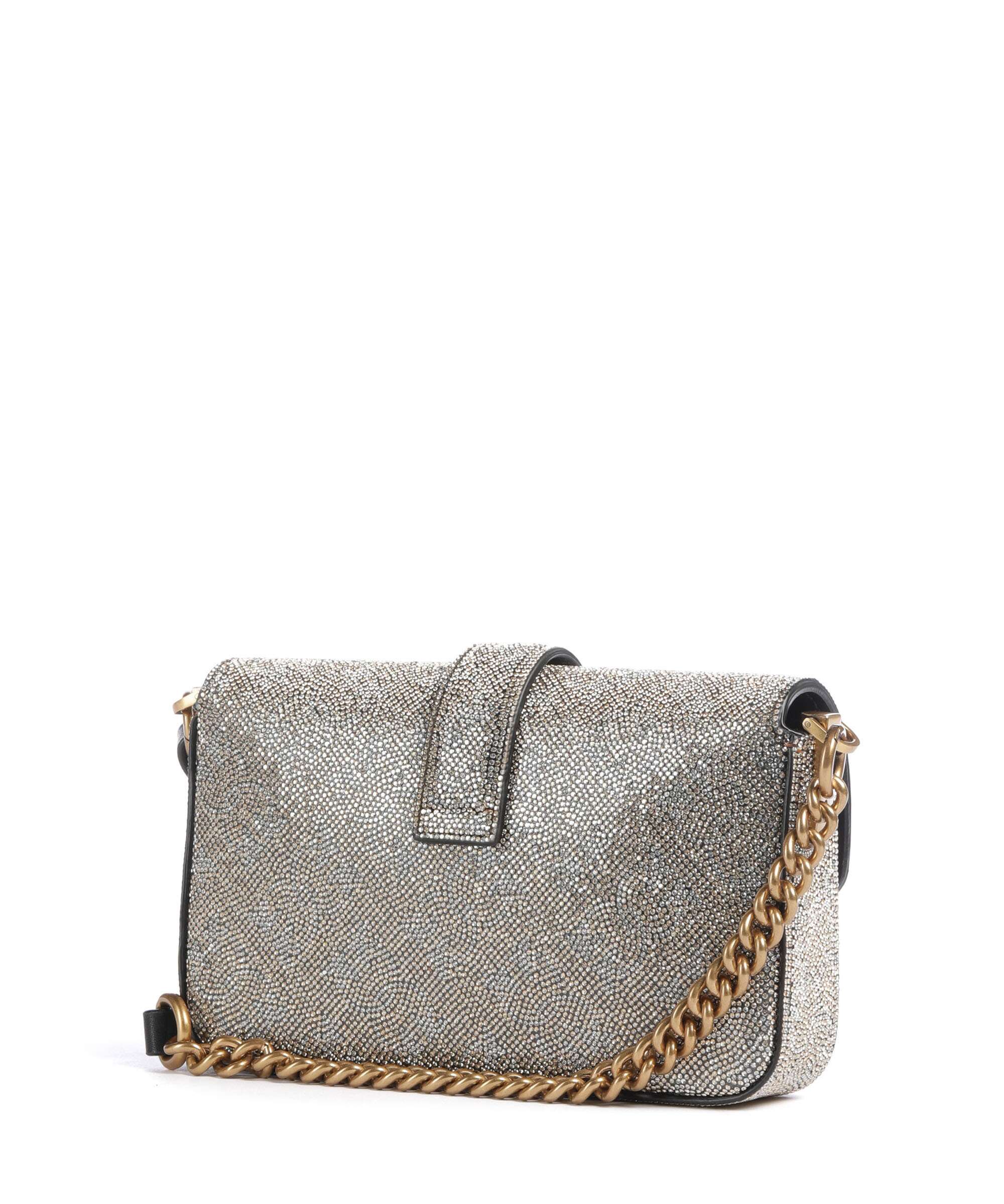 Pinko Love One Baby Slouchy Crossbody bag oro/antique gold