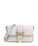 Pinko Love One Mini Slouchy Charms Sac bandoulière bianco seta/antique gold