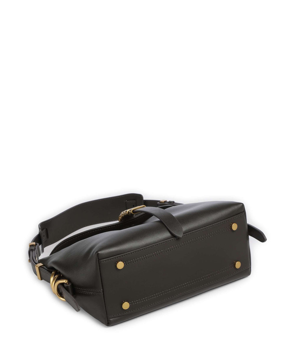 Pinko Saddle Horizontal Mini Shoulder bag verde fango/antique gold