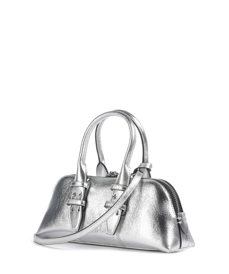 Pinko Bowling Horizontal Handbag argento/nickel lucido