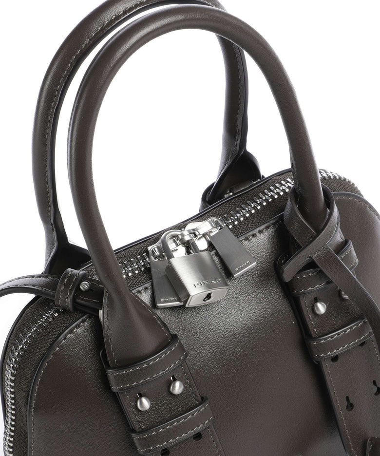 Pinko Bowling Mini Handbag verde fango/matt silver