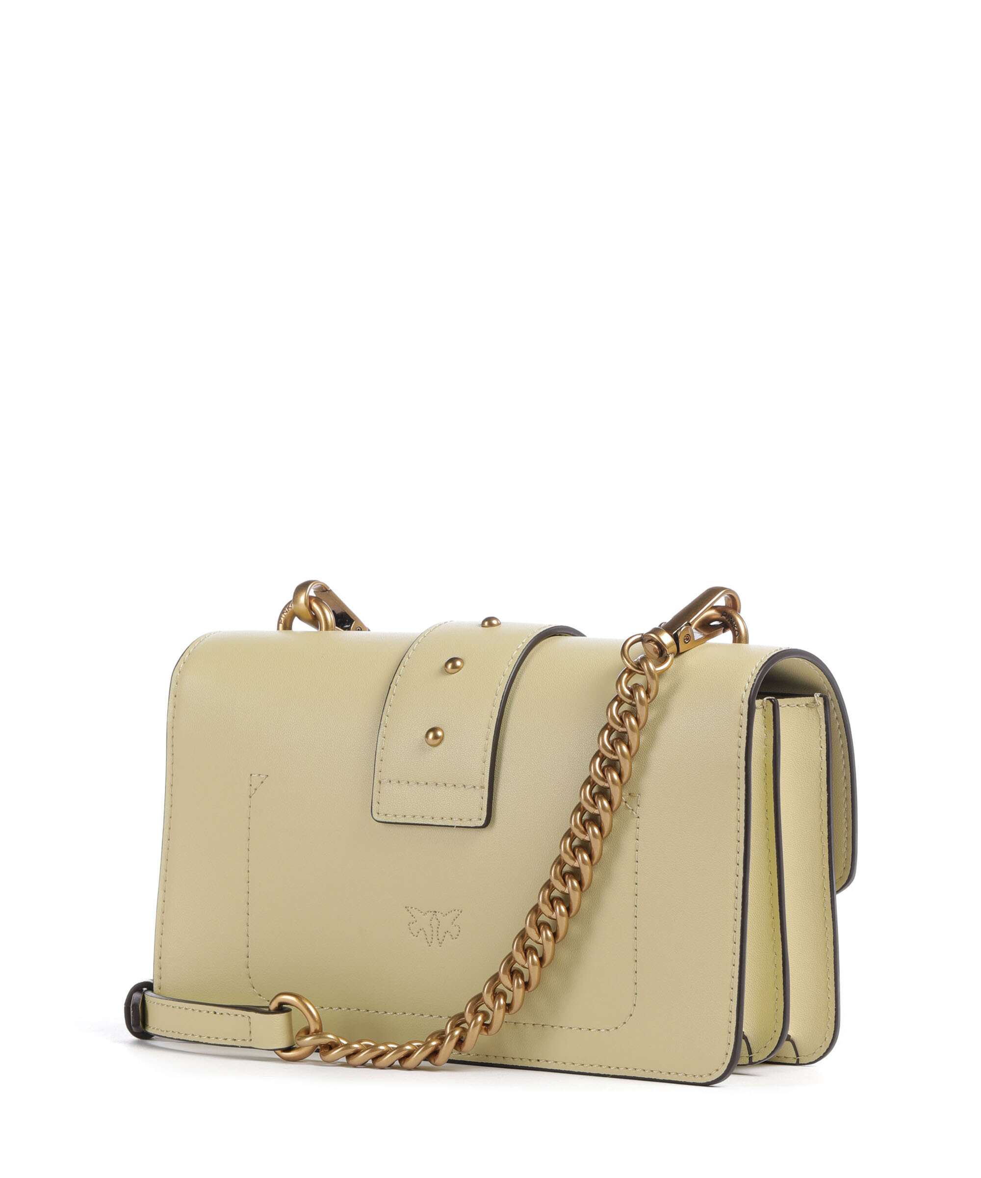 Pinko Love One Mini Crossbody bag giallo vaniglia/antique gold