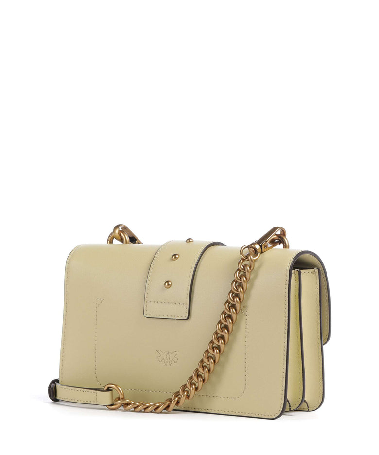 Pinko Love One Mini Crossbody bag giallo vaniglia/antique gold
