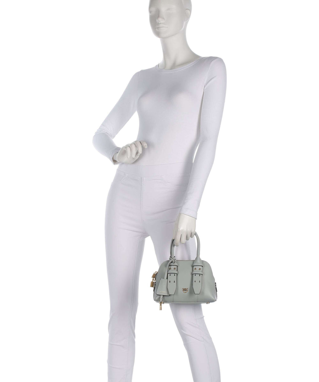 Pinko Bowling Mini Handbag grigio perla/antique gold