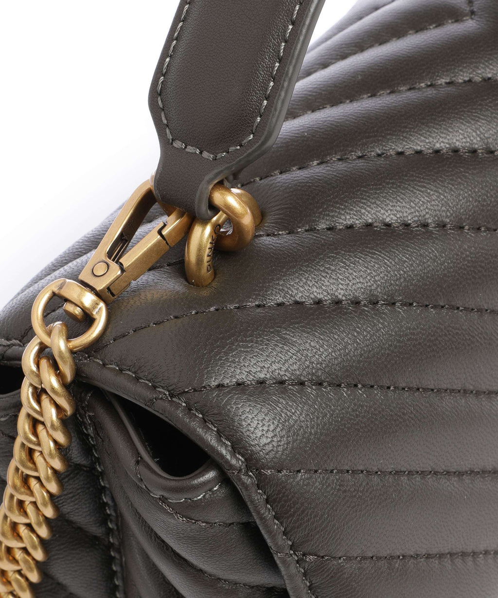 Pinko Love Lady Puff Mini Handbag verde fango/antique gold