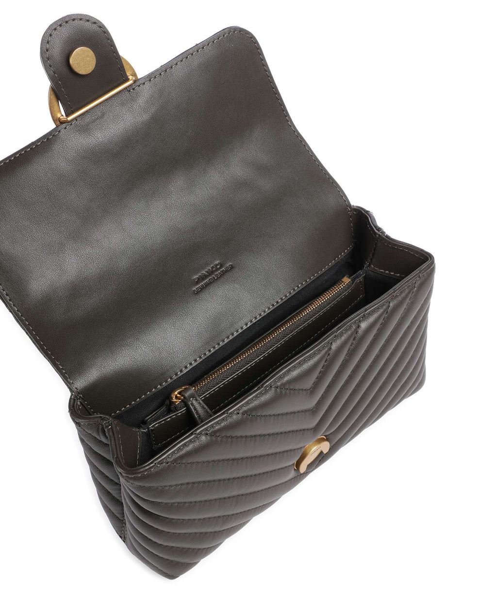 Pinko Love Lady Puff Mini Handbag verde fango/antique gold