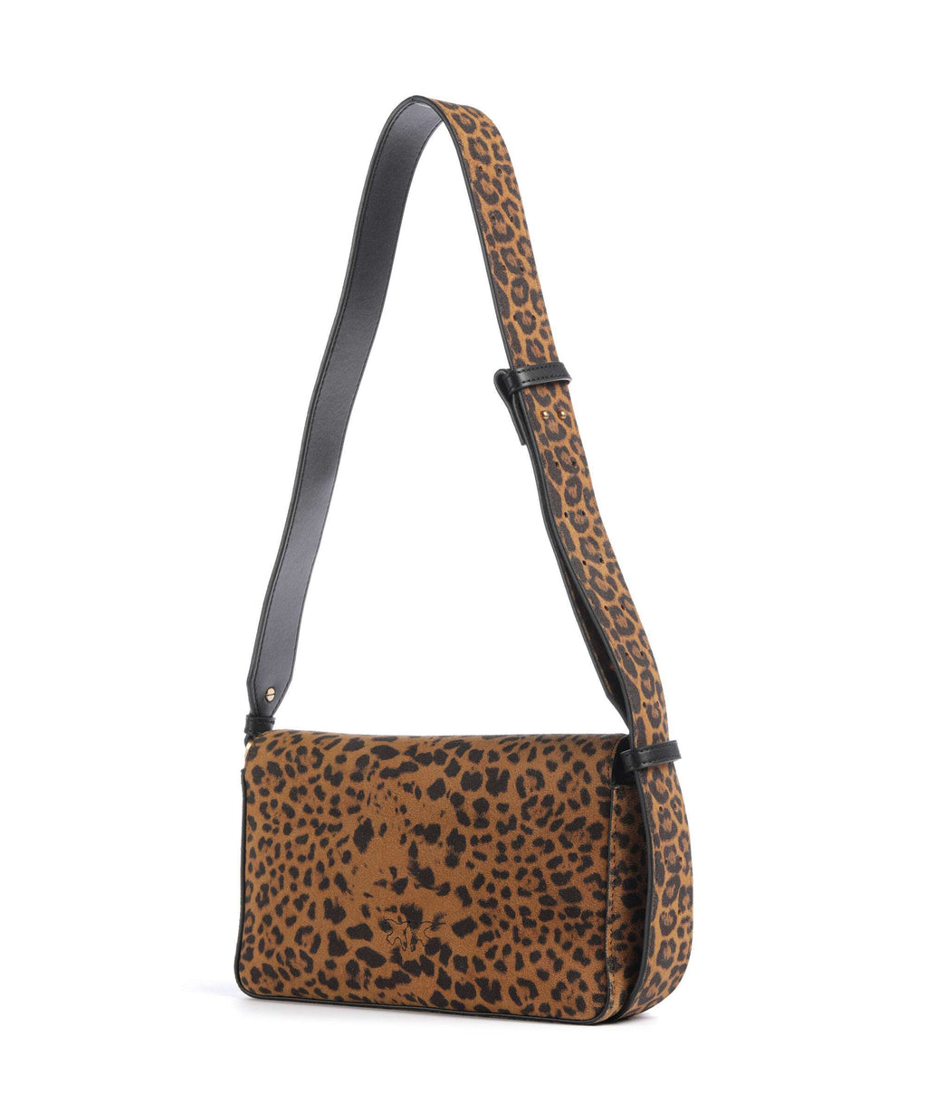 Pinko Love One Mini Slouchy Shoulder bag brown