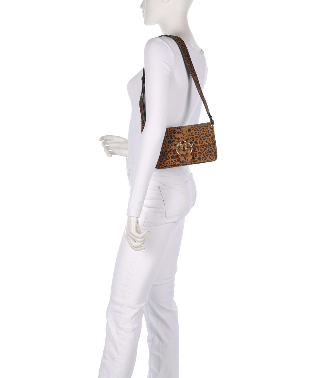 Pinko Love One Mini Slouchy Shoulder bag brown