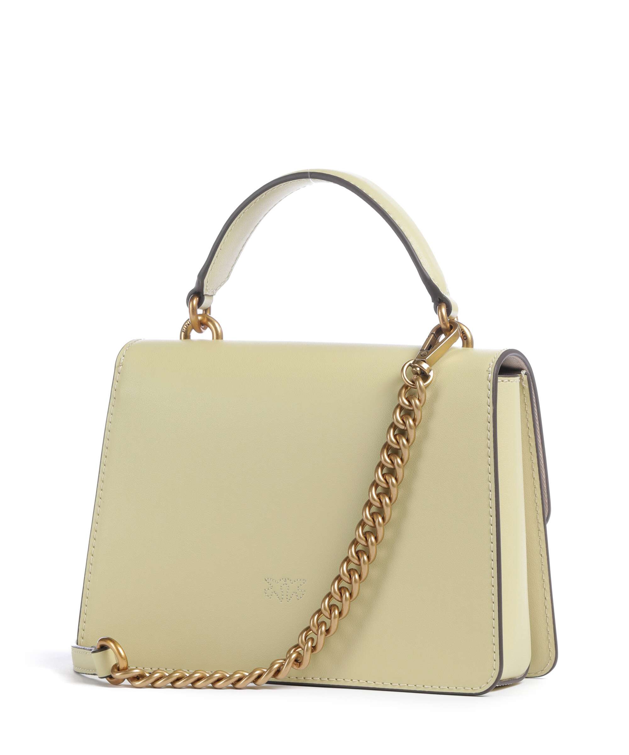Pinko Love One Mini Handbag giallo vaniglia/antique gold