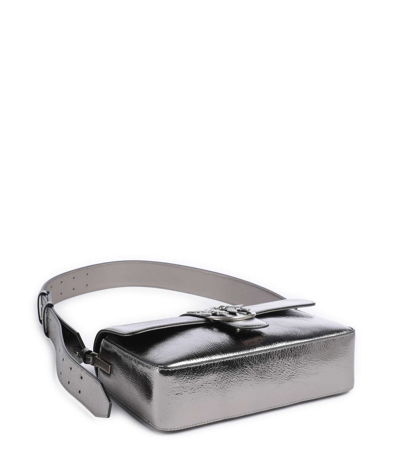 Pinko Love One Classic Slouchy Shoulder bag antracite/old silver