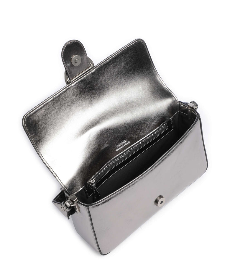 Pinko Love One Classic Slouchy Shoulder bag antracite/old silver