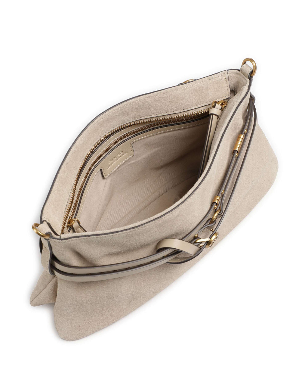 Pinko Belt Classic Shoulder bag beige/grigio fumo/antique gold