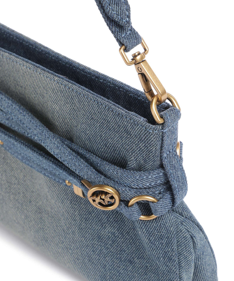 Pinko Belt Mini Shoulder bag lavaggio medio/antique gold