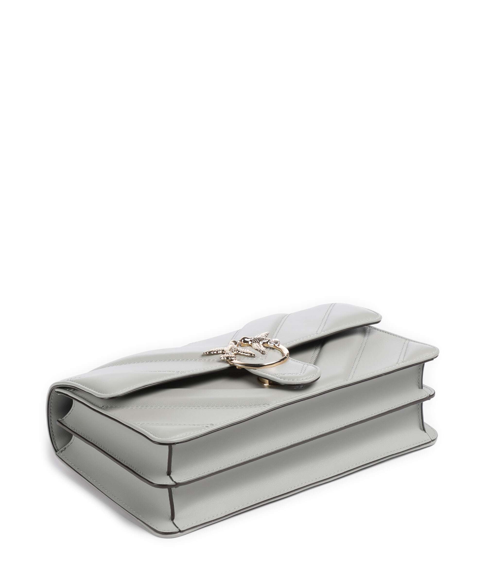 Pinko Love One Classic Shoulder bag grigio perla/gold mordore