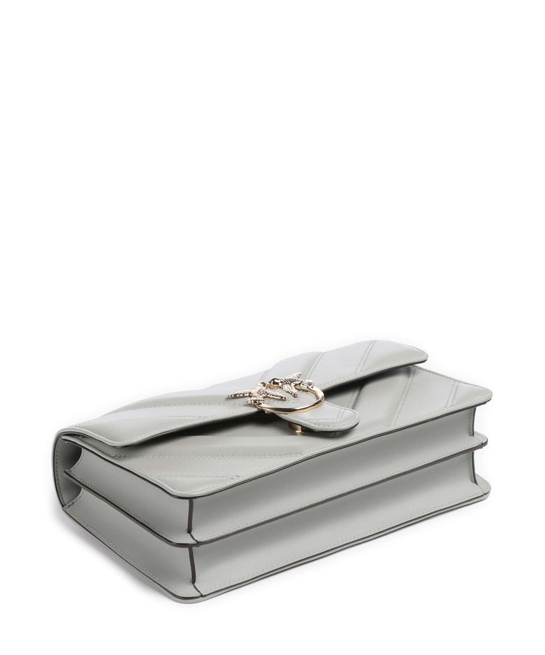 Pinko Love One Classic Shoulder bag grigio perla/gold mordore