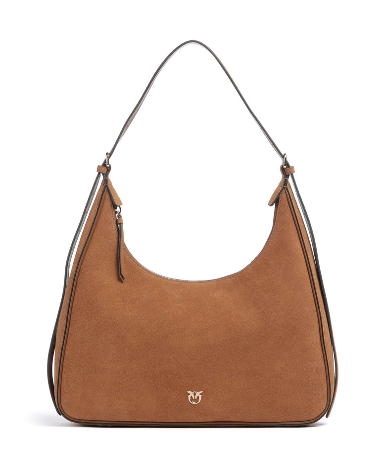 Pinko Miss Pinko Classic Hobo bag marrone gold mordore