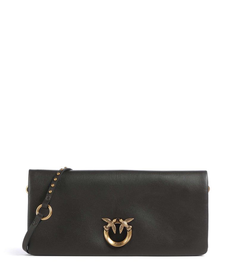 Pinko Click Soft Classic Crossbody bag verde fango/antique gold