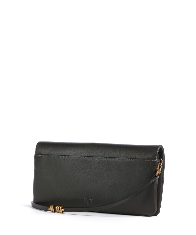 Pinko Click Soft Classic Crossbody bag verde fango/antique gold