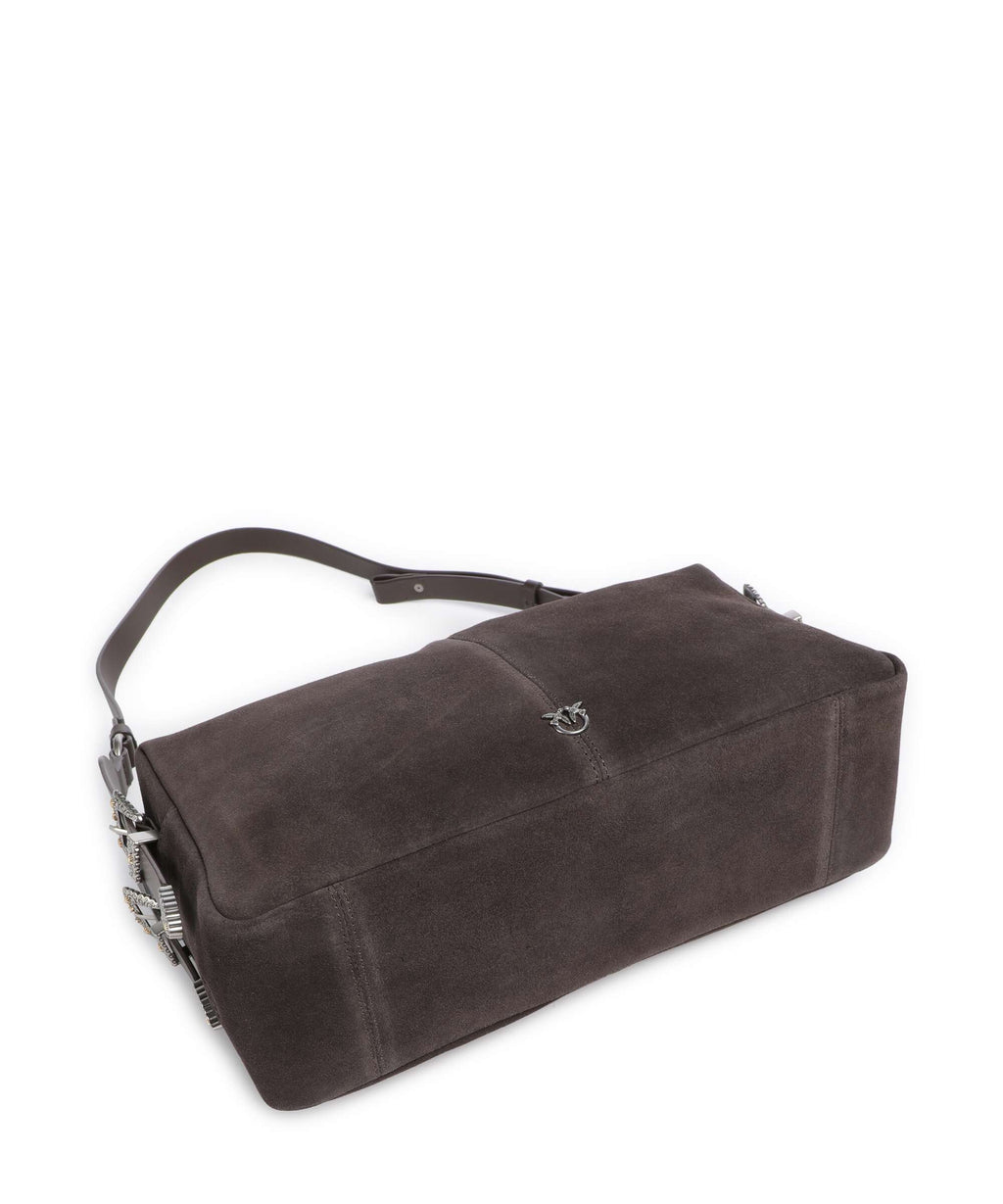 Pinko 24 Classic Shoulder bag marrone/chicco di caffe/old silver