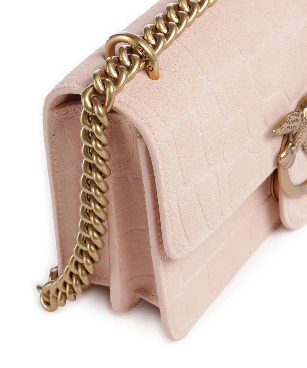 Pinko Love One Mini Shoulder bag light pink/antique gold
