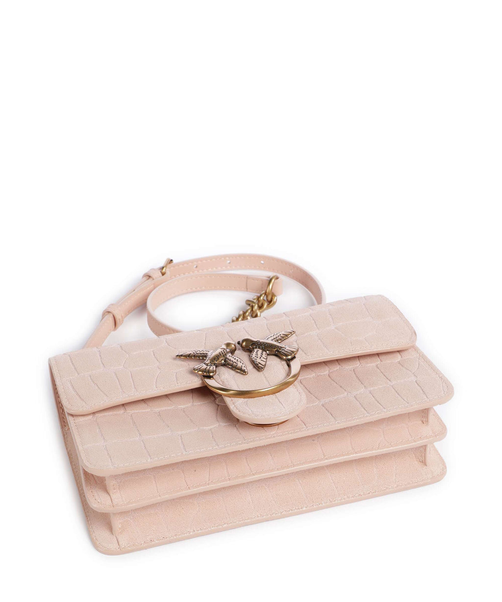 Pinko Love One Mini Shoulder bag light pink/antique gold