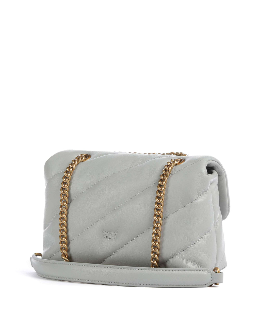 Pinko Love Puff Mini Shoulder bag grigio perla/antique gold