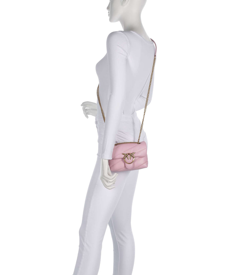 Pinko Love Puff Baby Shoulder bag rosa chiaro/antique gold