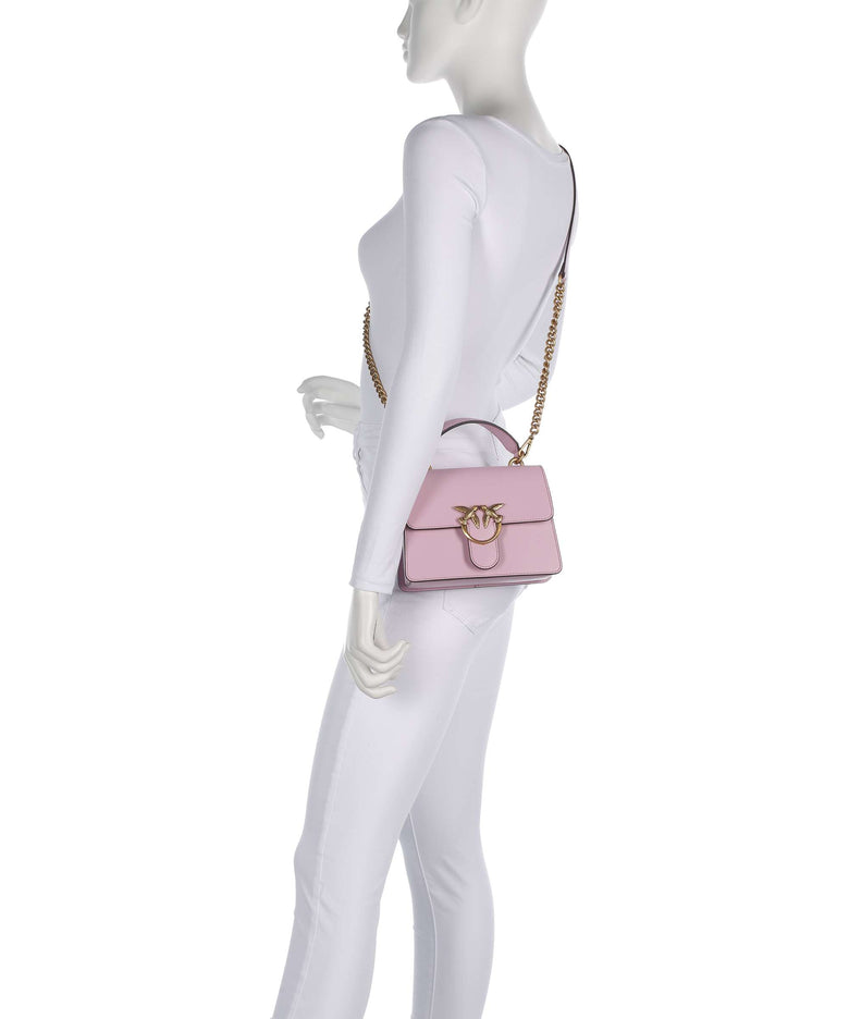 Pinko Love One Mini Handbag rosa chiaro/antique gold