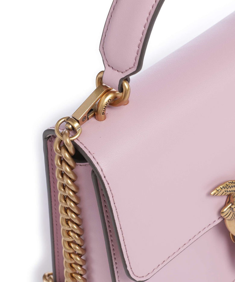 Pinko Love One Mini Handbag rosa chiaro/antique gold