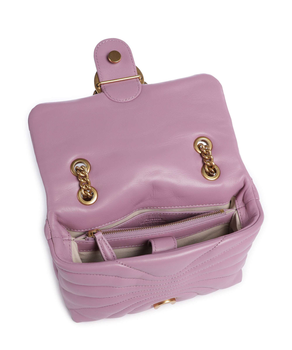 Pinko Love Puff Mini Shoulder bag lilla/antique gold